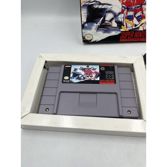 NHL Stanley Cup (SNES, 1993) Complete With Manual Tested Excellent Condition - Picture 2 of 15